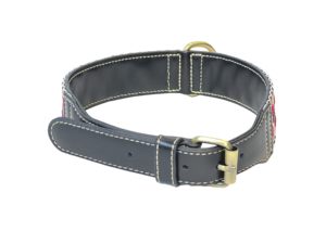 Haute Qualité Motif Géométrique Rayé En Cuir Chien Collier De Luxe Personnalisé Accessoires Pour Animaux De Compagnie De Mode Animaux De Compagnie En Gros en Malaisie - Product Image 3