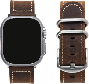 <span class=keywords><strong>Correa</strong></span> de Reloj de Cuero Genuino Horween de Primera Calidad Lionorm <span class=keywords><strong>para</strong></span> <span class=keywords><strong>Apple</strong></span> <span class=keywords><strong>Watch</strong></span> de 45/46/49 mm, Estilo Vintage, <span class=keywords><strong>para</strong></span> Hombre - Product Image 2