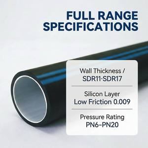 Conducto Aéreo de HDPE con Núcleo de Silicona de 50mm SN4 SN8 Anti-UV para FTTH, Fibra Óptica Soplada, Telecomunicaciones, Ducto Subterráneo para Cable - Product Image 1