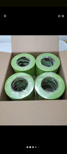 Cinta de Enmascarar Automotriz de Papel Crepé Acrílico Morado Premium, Adhesivo en Aerosol de 110-130 Grados, Revestimiento Plástico para Repintado de Autos y Barcos - Product Image 6