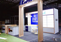 Support de vitrine d'angle créative, 3x6, 10x20, Design Unique, pour exposition d'angle