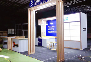 10X20 Thiết Kế Độc Đáo 3X6 Kệ Có Đèn Nền Góc Sáng Tạo Triển Lãm Thương Mại Gian Hàng - Product Image 2