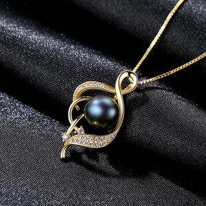 Collier pendentif en argent sterling S925 avec perle d'eau douce, design de niche, chaîne en boîte, bijoux exquis pour femmes, vente en gros - Product Image 5