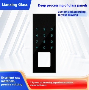 Khóa cửa thông minh Mặt kính cắt CNC Điều khiển cảm ứng Mặt kính hữu cơ Bảng điều khiển điện Vân tay Mật khẩu Truy cập cho nhà bếp - Product Image 6