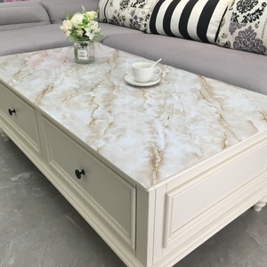 Phổ biến kính mềm Khăn trải bàn không thấm nước và chống bỏng in mô hình phong cách hiện đại dày cà phê tablemat dễ dàng rửa - Product Image 3