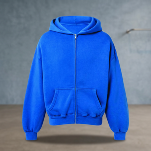 OEM Low MOQ Custom 3D Embroidered Solid 100% Cotton Winter Streetwear Pullover Hoodie Manufacturer - Product Image 2