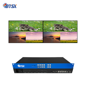 Bitvisus 4x3 4K60 HDMI hội nghị giám sát giải pháp 4 trong 3 ra màu đen đa người xem màn hình chuyển đổi Adapter - Product Image 1