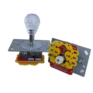 Toptan 12V LED işıklı jetonla çalışan balık ve pençe oyun salonu oyun makinesi Metal ve plastik malzemeler ile ödül ahşap Joystick - Product Image 4