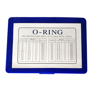 Kit de Reparación de Juntas Tóricas, 30 Tamaños, 382 Piezas, en Caja Roja, Azul y Amarilla, Sellos de Goma, Grado Estándar, Moldeados - Product Image 2