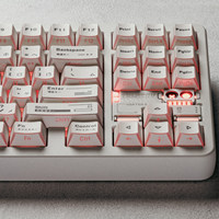 Minimalist White Braun-style Translucent Side-Engraved Keycaps Light Shadow Keyboard Keycaps 131 Keys Dye-sublimated Keycaps