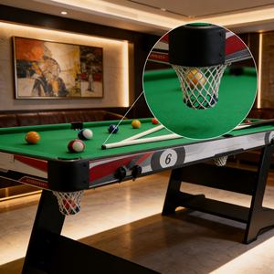<span class=keywords><strong>Table</strong></span> <span class=keywords><strong>de</strong></span> <span class=keywords><strong>billard</strong></span> pliable gain <span class=keywords><strong>de</strong></span> place 8/9 pieds, se range facilement dans un placard ou contre un mur - Product Image 4
