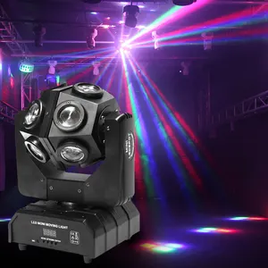 RGBW Bühnenbeleuchtung Bewegungskopf-Ausstattung DMX 512 DJ Disco Strobe Pinspot-Licht 360-Grad-Betriebsstrahler Led-Bewegungskopflicht