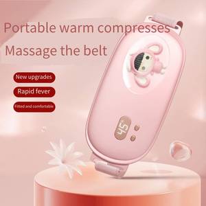 Bantalan pemanas menstruasi tanpa kabel, sabuk pembungkus pinggang wanita, pemijat menstruasi cepat panas dengan tampilan Digital portabel - Product Image 4