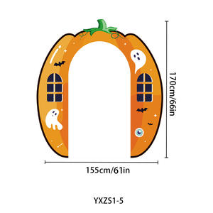 Benutzer definierte Halloween PVC Tür Banner Hintergrund Fabrik Festival Festival Tür Dekoration - Product Image 6