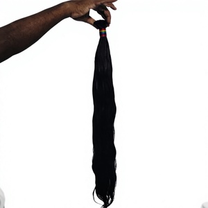 Extensions de cheveux indiens vierges Remy, 38 pouces, à pointe en K, lisses et douces, 100 grammes - Product Image 2