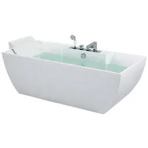 2021 Indoor Hot Sale Bath Supplier Freestanding Bathtub Cheap Price Acrylic Bath Tub With Pillow
