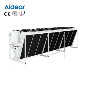 Aidear Top Performance F Type Dry Cooler Co2 Gas Cooler For Industry Air Cooler