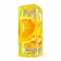 Kawaii transparant fruit-ijsblokje squishy speelgoed voor stressverlichting Fidget Unisex Leeftijd 8+