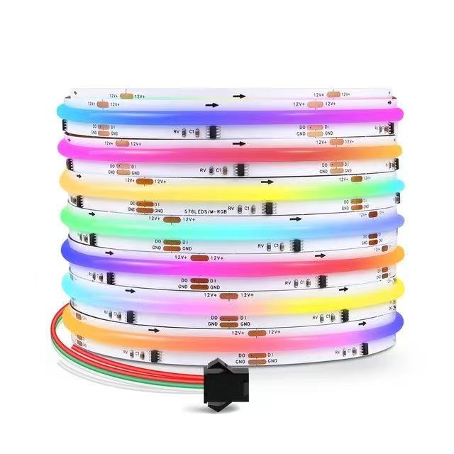Addressable COB LED Strip Light 24V 12V Full Dream Color High Density LED Strip Lamp WS2811 Pixel Magic Colorful Indoor Use