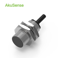 Sensor Jarak Standar AkuSense TRN12-04NO M12 Monitor Kecepatan Rotasi Magnet Sensor Induktif Silinder Non-flush