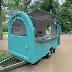 OEM <b>Towable</b> Food Trailer Fully Equipped Barbecue & Kebab Food Shop with Fiberglass & Aluminum Construction for Sale USA - Product Image 4