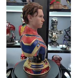 Busto di Spider-Man degli <span class=keywords><strong>Avengers</strong></span>, Alta Qualità <span class=keywords><strong>1</strong></span>:<span class=keywords><strong>1</strong></span>, Figura in Resina Ecologica, Vendita all'Ingrosso per Halloween - Product Image 4