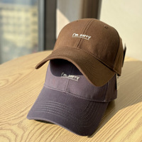 Casquette de baseball lavée en usine, structurée, à large bord, grande taille pour femme, vente en gros