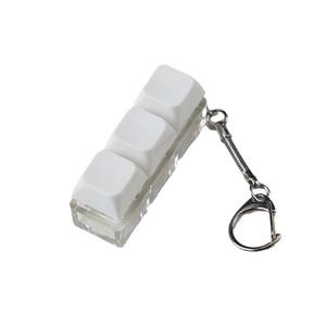 Porte-clés testeur de décompression en plastique transparent léger, 3 trous avec lumière, forme rectangulaire, pour jeunes (15-35 ans) - Product Image 5