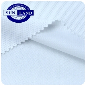 ชุดทำงานชุดเสื้อโพลีเอสเตอร์<span class=keywords><strong>100</strong></span>ป้องกันไฟฟ้าสถิตถักนิตติ้งนกตาตาข่ายผ้ากีฬาด้านบน - Product Image 5