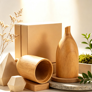 Bouchon de bouteille d'huile essentielle en bois de pin naturel personnalisé, forme dôme polie, finition grain de bois vernie, logo OEM gravé au laser, pour la maison - Product Image 6
