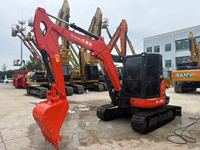 Mini-excavatrice sur chenilles hydraulique Kubota KX165 d'occasion, 5,5 tonnes, d'origine japonaise, excavatrice compacte KX165 d'occasion