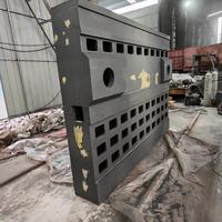 Châssis de machine de fraisage CNC en fonte ductile Qt500-7, accessoire de portique CNC en graphite, fonderie d'acier