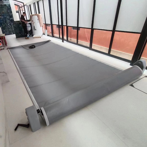 Cubierta de piscina de control manual de alta calidad Material de PVC blando de bajo precio Alta capacidad de carga <span class=keywords><strong>para</strong></span> piscinas y accesorios - Product Image 2