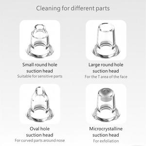 Small Vacuum Blackhead Remover with 4pcs Suction Heads Rechargeable Heating Cleaning Vacuum Blackheads Remover for Face Nose - Product Image 4