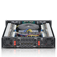 Amplificador de Potencia de Cuatro Canales Clase H de Alta Eficiencia Serie MG, Salida Estéreo de 100W, Neodimio, Cuerpo Metálico 2U, DC 12-24V, XLR