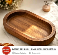 Bol à bougie et à pâte en bois rustique fait main, forme ronde, pour la décoration intérieure et la fabrication de bougies