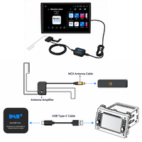 Adaptateur récepteur radio numérique DAB+ pour voiture à double antenne, boîtier DAB pour autoradio Android, universel pour l'Europe