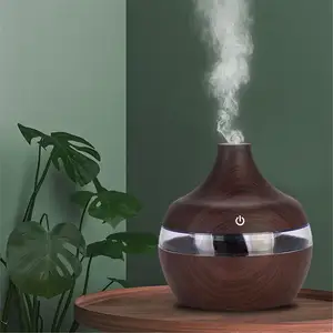 2023 300ml Electric USB Essential Oil Diffusers Classic Aroma Wood Ultrasonic Air Humidifier Cool Mist Maker for Home