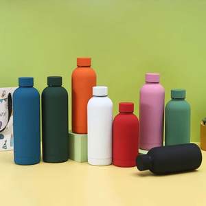 XJ324 Custom Logo Double Wall Vacuum Insulated Bottles 500ml <b>Small</b> Mouth Stainless Steel Water Bottle - Product Image 3