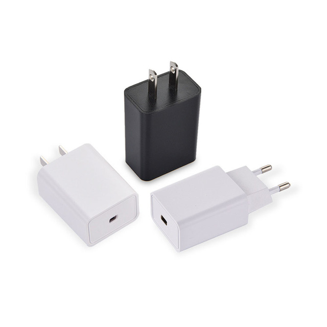 Universal EU/UK/AU/KR/US Plug USB C Single Port 10W PD Wall Charger 5V 2A TYPE-C Power Adapter
