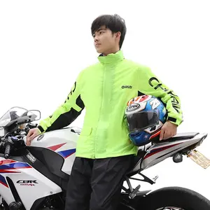 Tianwang Hot Selling Motocicleta Rain Suit Leve Moda Respirável Rain Coat para Homens Outdoor Leisure Rain Jacket e Calças