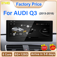 Écran multimédia GPS Navi pour tableau de bord AUDI Q3 (2013-2018) avec Android 14, 8 cœurs, Carplay sans fil, prix d'usine STWEI, 10,25 pouces