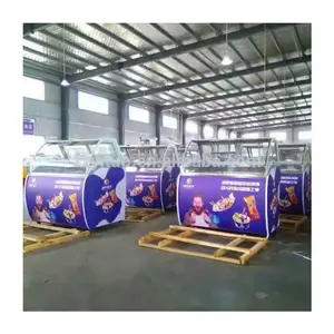 Professional supplier popsicle freezer showcase, italian ice cream gelato display refrigeration equipment counter