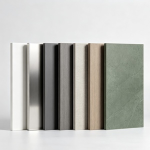 Panneau d'armoire en cristal de pierre noire <span class=keywords><strong>graphite</strong></span>, cuisine moderne, naturelle, fonctionnelle et design avec chêne fumé et vert sauge - Product Image 5