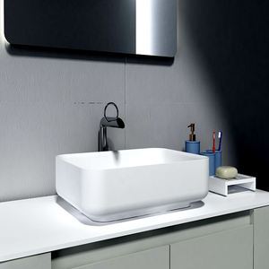 Évier de lavage à la main en pierre artificielle personnalisé Offre Spéciale montage de comptoir rectangulaire moderne de style américain pour hôtels maisons d'hôtes - Product Image 3