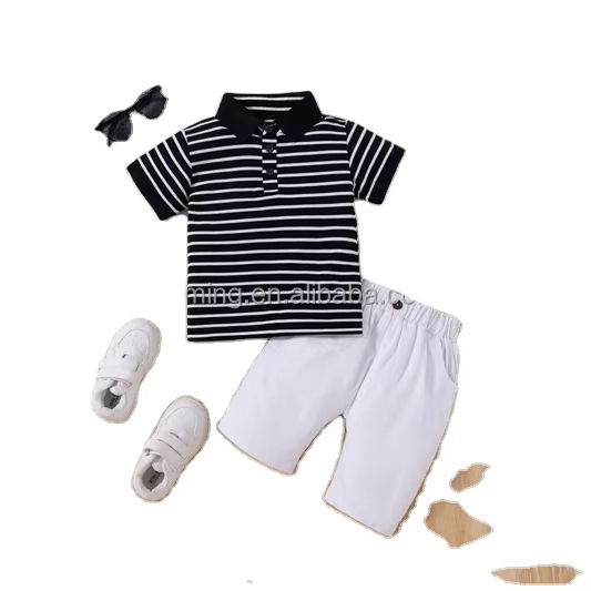 Wholesale Summer Casual Kids Clothing Baby Boy Prints Children's Clothing