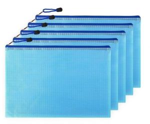 Wholesale Custom logo for School Office Use Zip File Pouch Transparent <b>Document</b> <b>Bag</b> With Mesh Window Durable Waterproof - Product Image 2