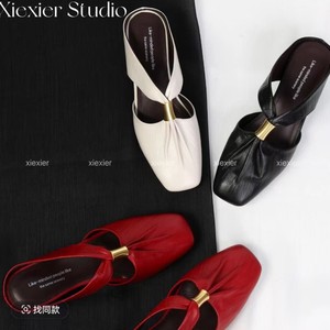 <span class=keywords><strong>Sandales</strong></span> compensées coréennes rétro plissées à plateforme intérieure et bout fermé pour femme, style mode, à enfiler, pour l'extérieur - Product Image 2