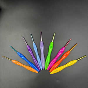 Cross-Biên Giới Tùy Chỉnh Len Crochet New Kẹo Màu Nhựa Xử Lý Cho Tay Đan Nhôm Oxit Crochet Đan Kim - Product Image 3