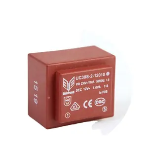 EI30 1va 230v 12v Encapsulated Transformer PCB mount smart transformer epoxy resin potting transformer